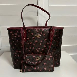 Coach Star Tote and Wallet Matching Set